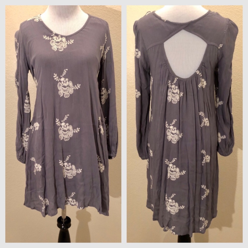 ALTAR’D STATE Floral Embroidered Dress
